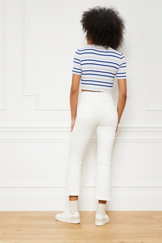 Gilet Tina - Ciel et blanc