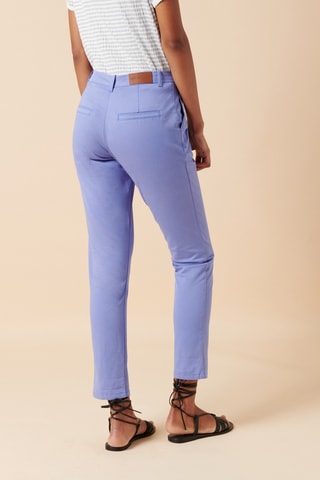 Pantalon en coton biologique - 
Lilas
