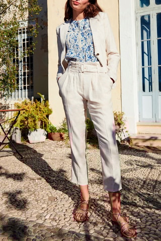 Pantalon - 
Beige