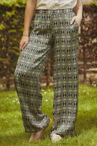 Pantalon droit taille haute Penelope - Beige