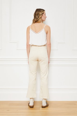 Jean 7/8 taille haute Palmira - Beige