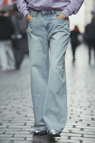 Jean wide legs Peter - Bleu