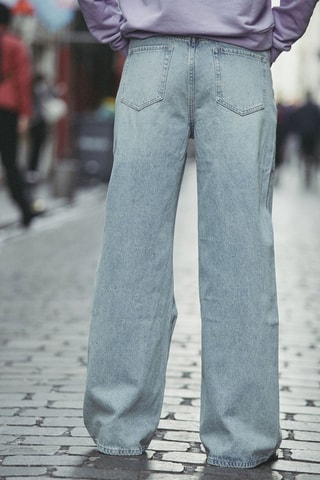 Jean wide legs Peter - Bleu