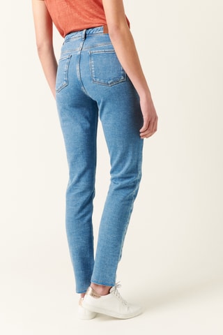 Jean droit en coton biologique - 
Bleu