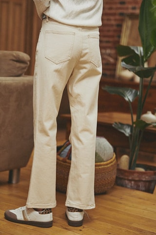 Jean droit Palme - Beige