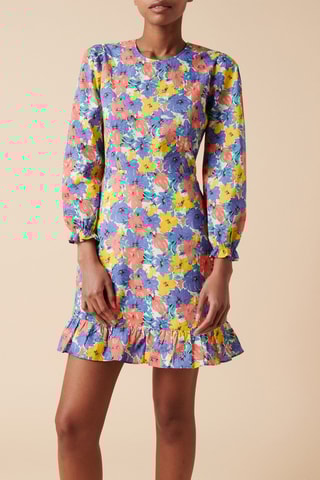 Robe droite - 
Bleu