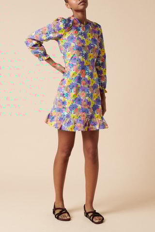 Robe droite - 
Bleu
