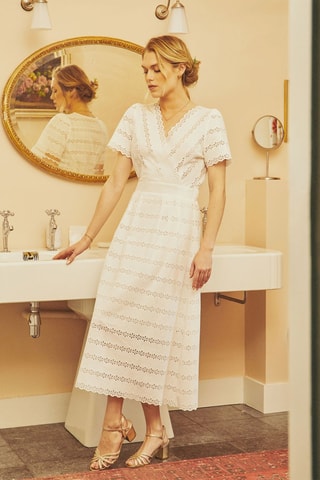 Robe longue Rachel - Blanc