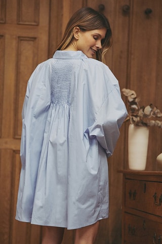 Robe chemise relaxed Rise - Bleu
