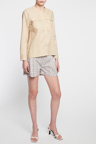 Chemisier en lin - 
Beige