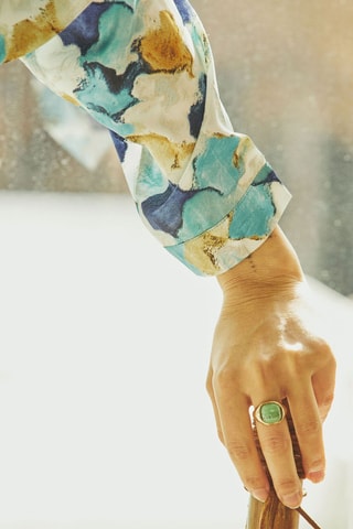 Chemisier oversize Charlotte - Bleu