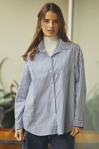 Chemisier oversize Chenille - Bleu