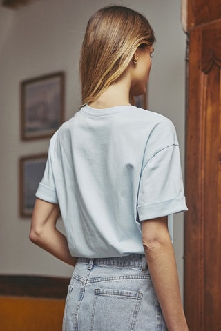 T-shirt oversize Adelle - Bleu