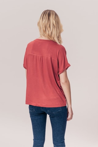 T-shirt en fibres bambou Adele - Rouge