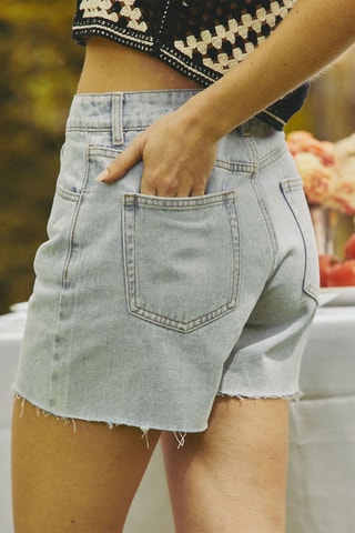 Short en jean Ibize - Bleu