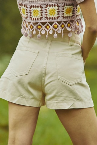 Short taille haute Ilarie - Beige
