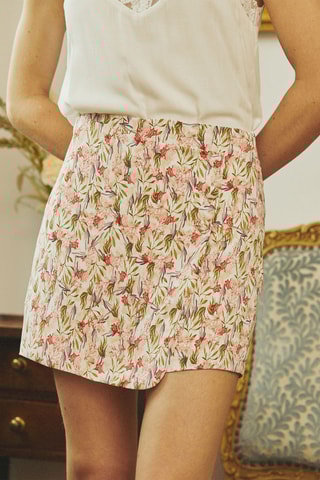 Jupe-short taille haute Iadene - Orange