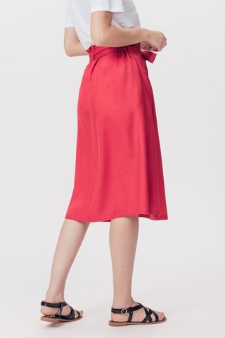 Jupe droite taille haute Jumping Rouge