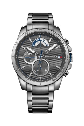 Stalen Quartz Horloge Decker - Zilverkleurig
