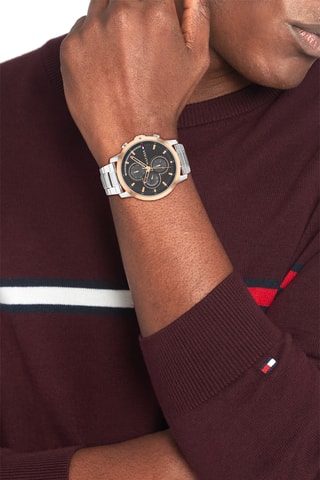 Stalen Quartz Horloge Jameson Le - Zilverkleurig en Roségoudkleurig