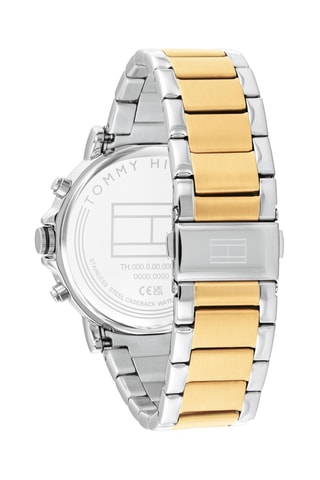 Stalen Quartz Horloge Duncan - Zilverkleurig en Goudkleurig