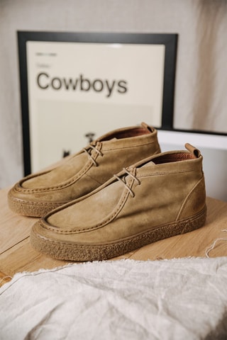Sapatos de vela em nobuck Keo Suede - Bege