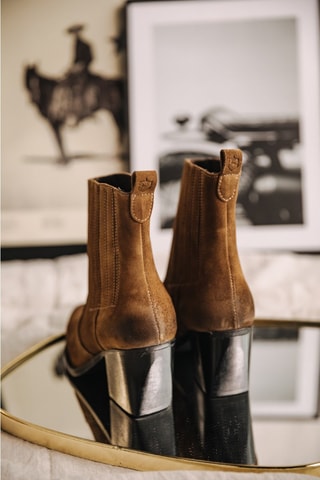 Bottines en nubuck Teresa Suede - Camel