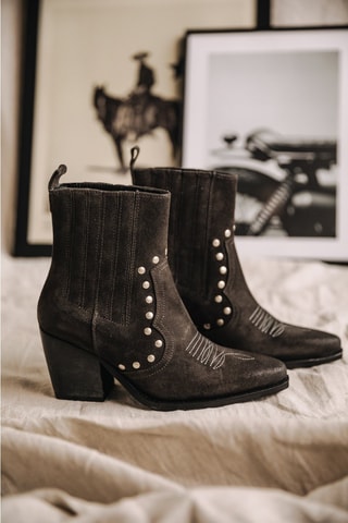 Bottines en nubuck Teresa Suede - Anthracite