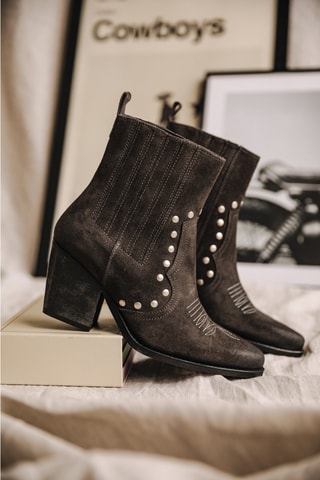 Bottines en nubuck Teresa Suede - Anthracite