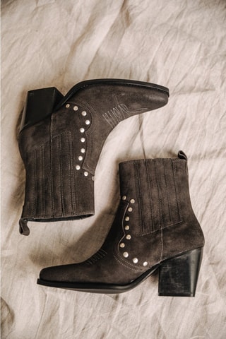 Bottines en nubuck Teresa Suede - Anthracite
