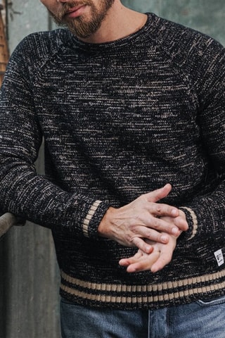 Camisola Cinzento mesclado e bege