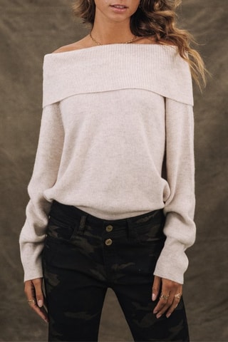 Pull en laine Polina - Blanc cassé