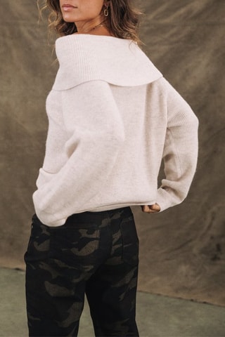 Pull en laine Polina - Blanc cassé