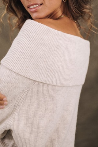 Pull en laine Polina - Blanc cassé