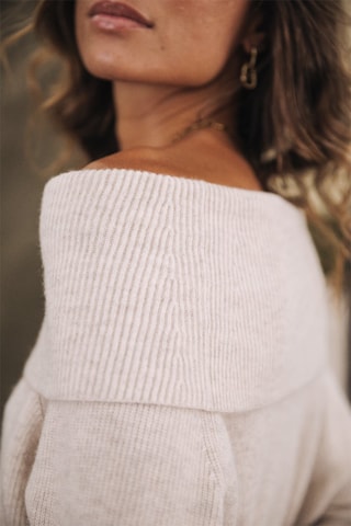 Pull en laine Polina - Blanc cassé