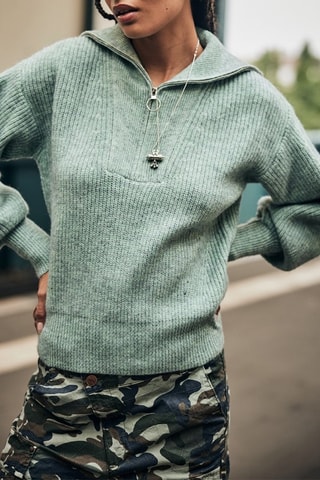 Pull Polga Chine - Vert d'eau