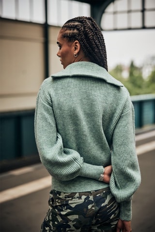 Pull Polga Chine - Vert d'eau