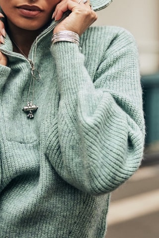 Pull Polga Chine - Vert d'eau