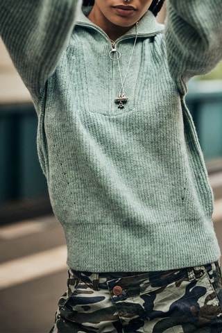 Pull Polga Chine - Vert d'eau