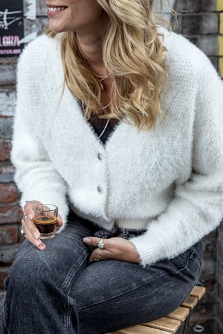 Gilet court Giliane - Blanc
