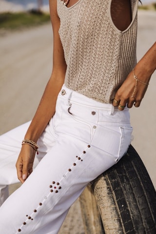 Pantalon Agatha Andalousia - Blanc cassé