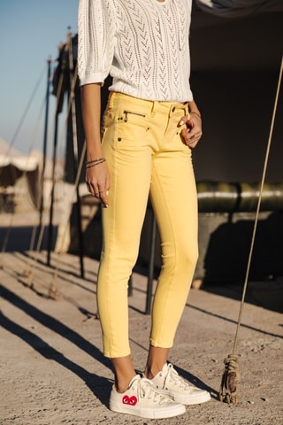 Calças 7/8 Alexa Cropped New Magic Color - Amarelo