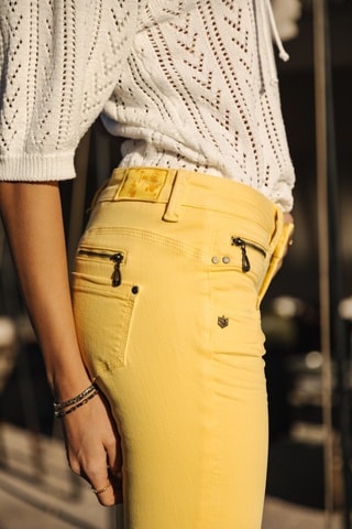 Calças 7/8 Alexa Cropped New Magic Color - Amarelo