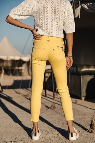 Calças 7/8 Alexa Cropped New Magic Color - Amarelo