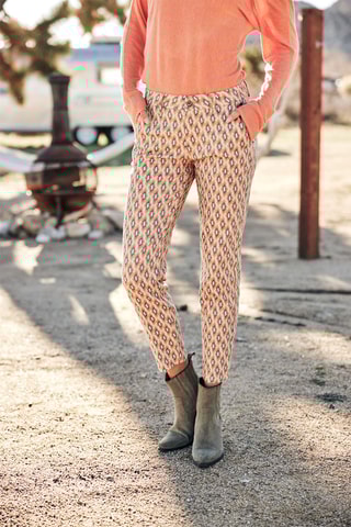 Calças slim Claudia Seventies Laranja