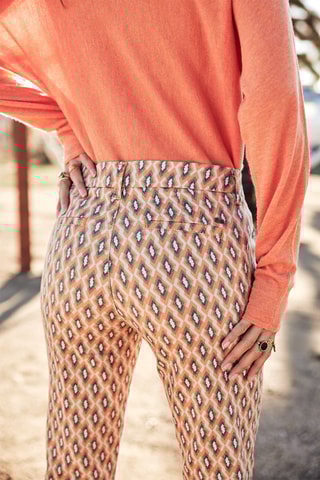Calças slim Claudia Seventies Laranja