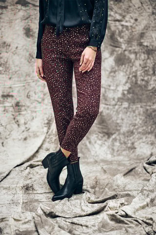 Calças slim Claudia Stardust Preto