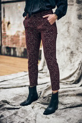 Calças slim Claudia Stardust Preto
