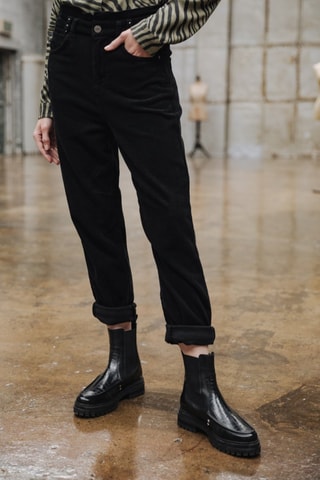 Calças Lara Veluto - Preto
