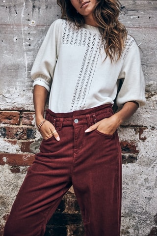 Pantalon Lara Veluto - Bordeaux